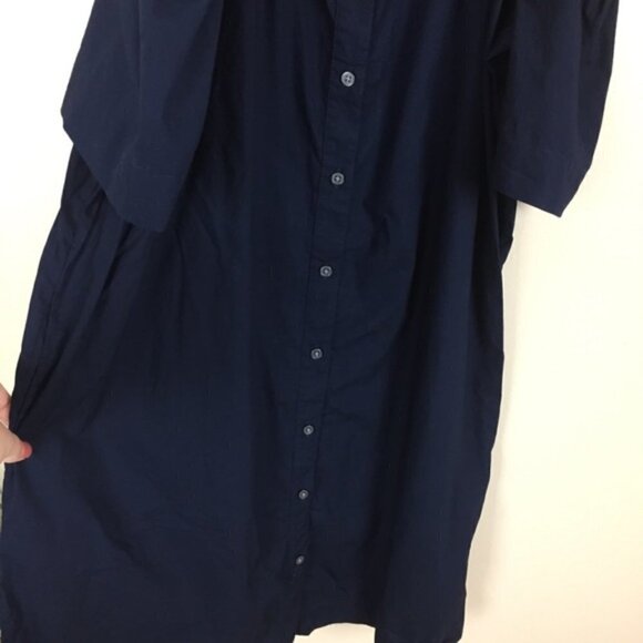 [Loft] Off the Shoulder Button Down Dress - Picture 4 of 8